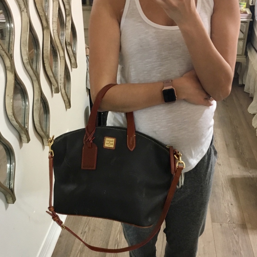 Dooney and Bourke brown leather satchel - Picture 8 of 14